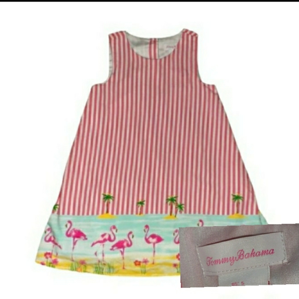 - TOMMY BAHAMA TROPICAL FLAMINGO DRESS